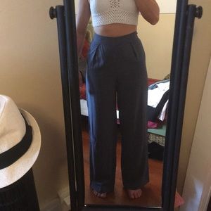 2/$10 High waisted rayon wide leg pants